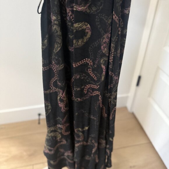 AllSaints Delana Tempest Wrap Maxi Dress Size 8 - Picture 5 of 15
